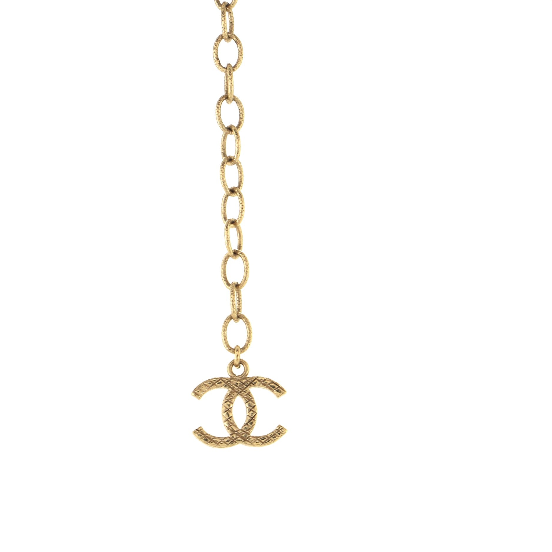 CC Long Necklace Magnesite and Metal