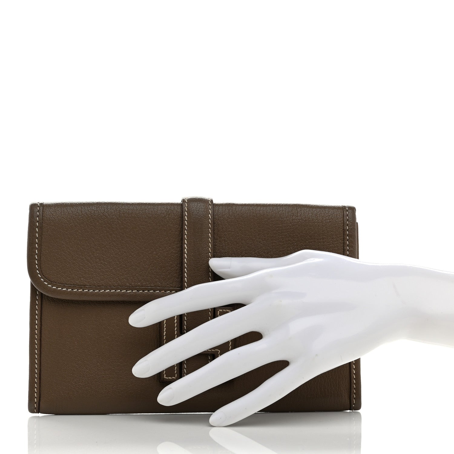 Chevre Mysore Jige Duo Clutch Etoupe