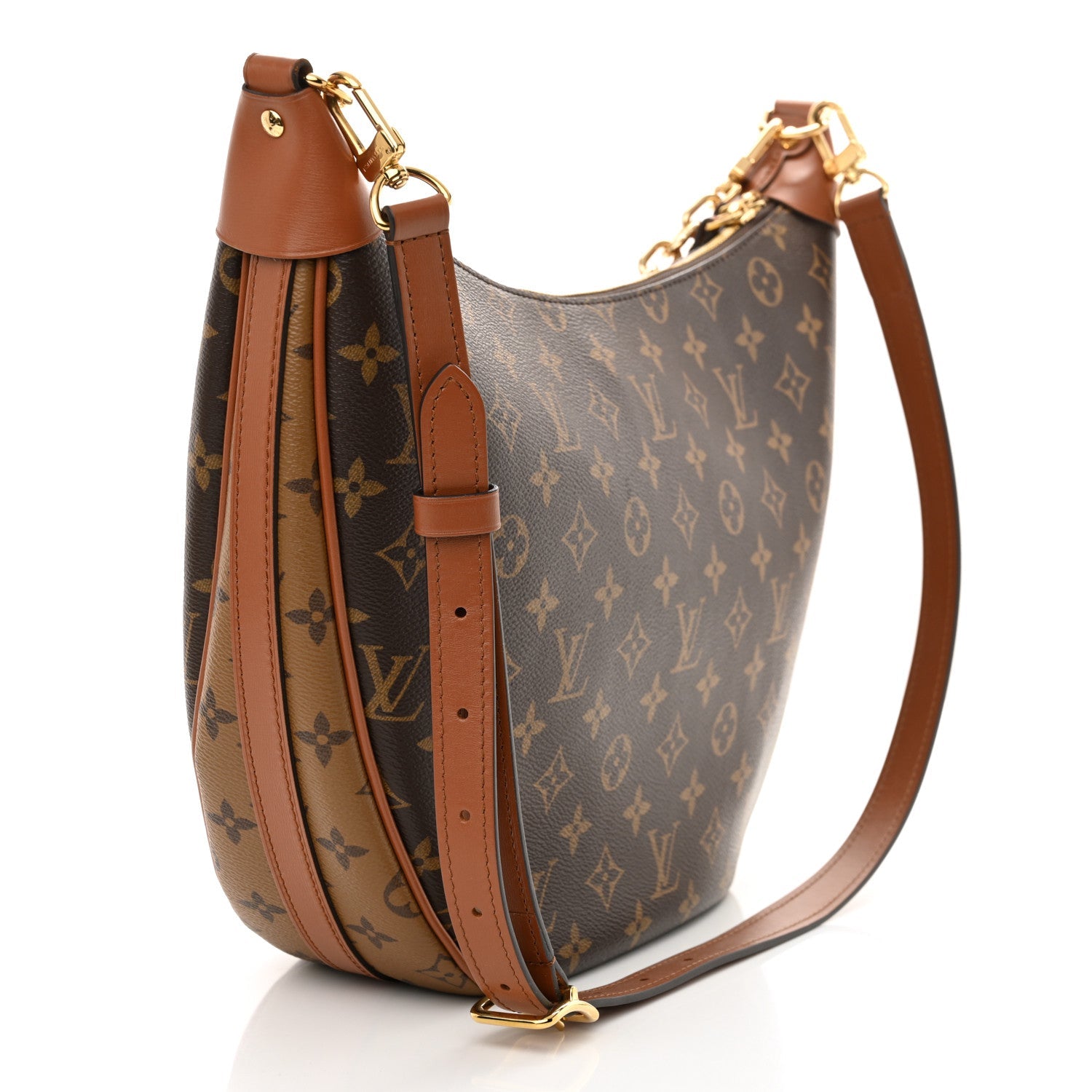 Reverse Monogram Loop Hobo