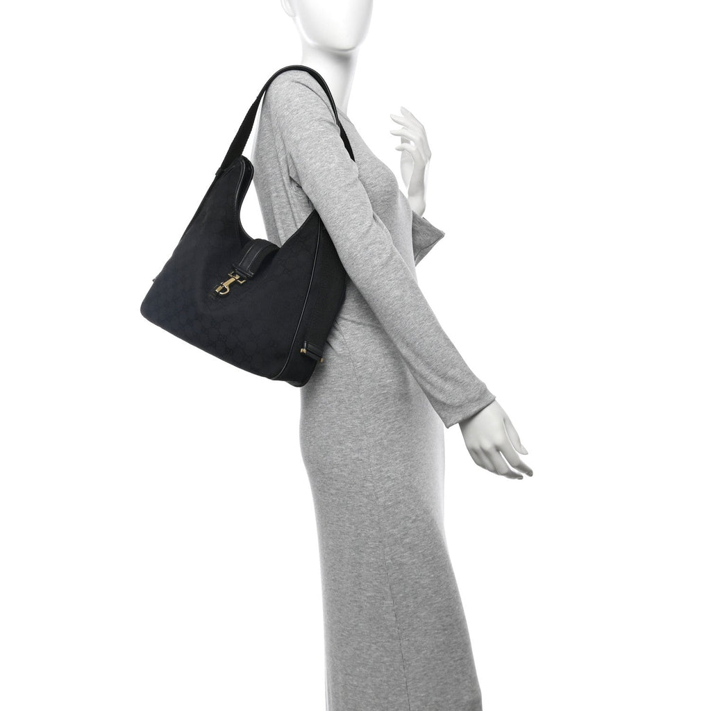 Monogram Jackie O Hobo Black