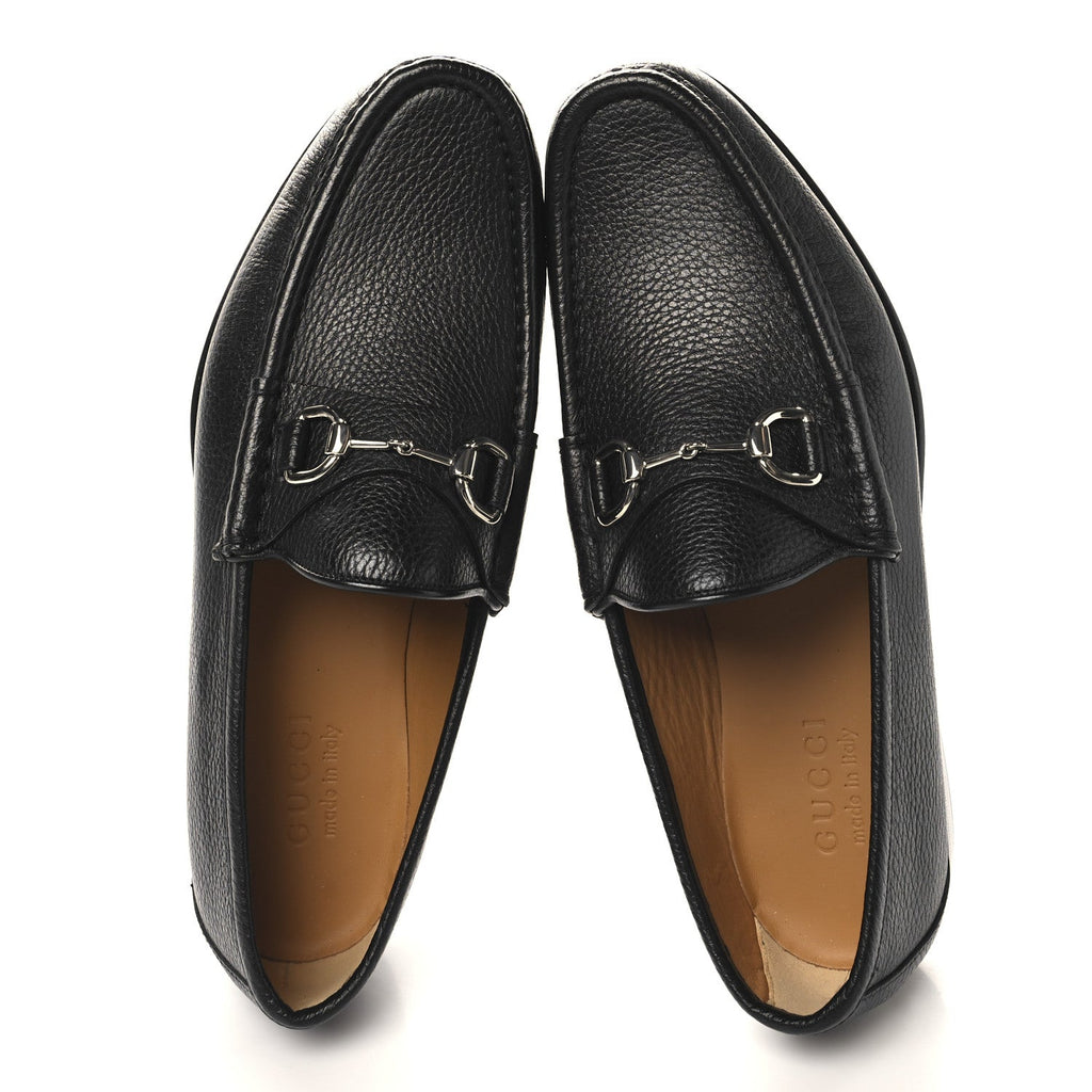 Road Calfskin Mens Horsebit Loafers 8.5 Black