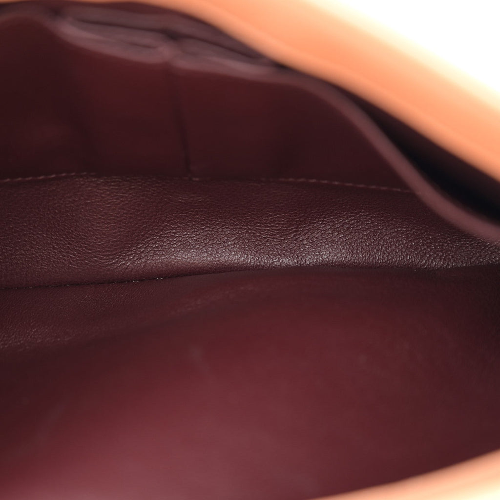 Lambskin Quilted Small Trendy CC Dual Handle Flap Bag Camel