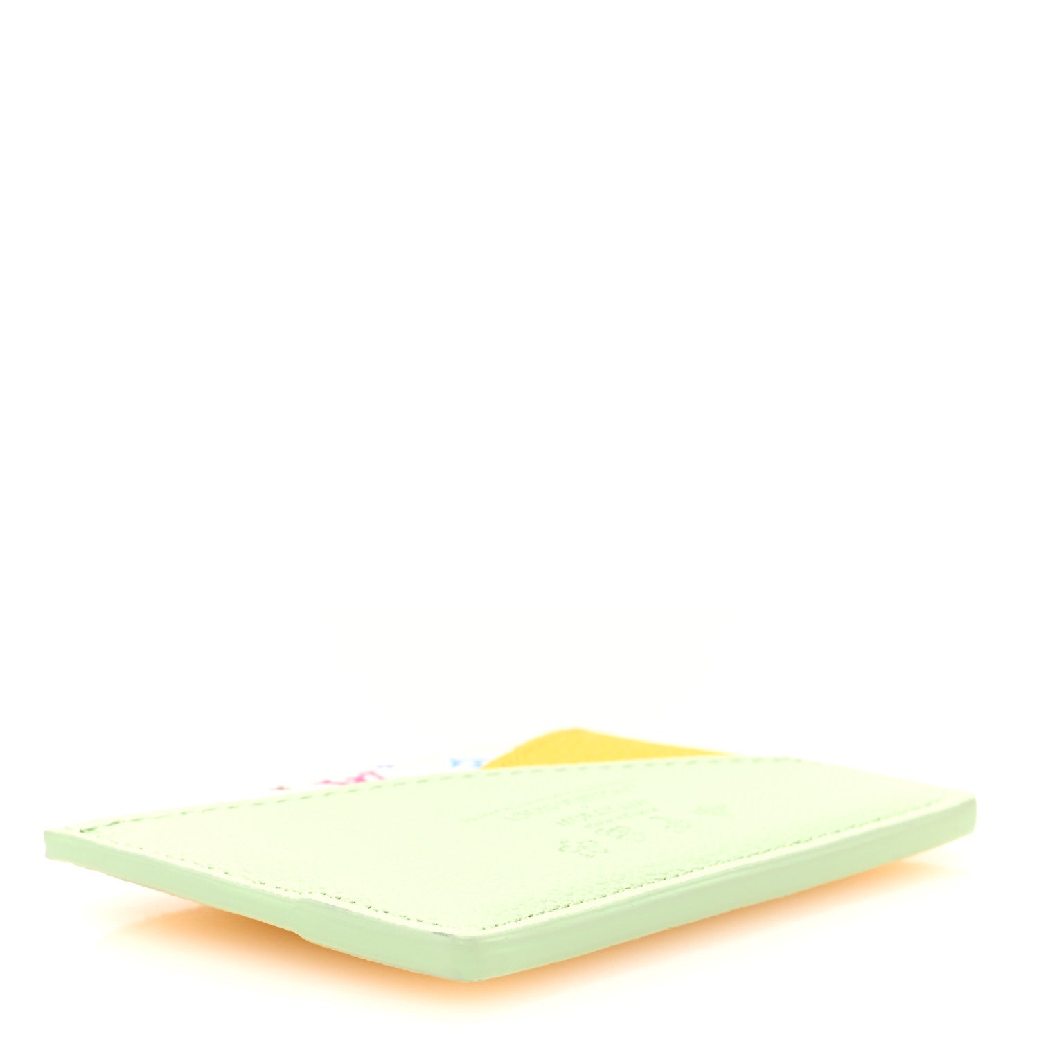 LV X TM Monogram Multicolor Criss-Cross  Holder Green Tea Gingko Green Tea Gingko Yellow