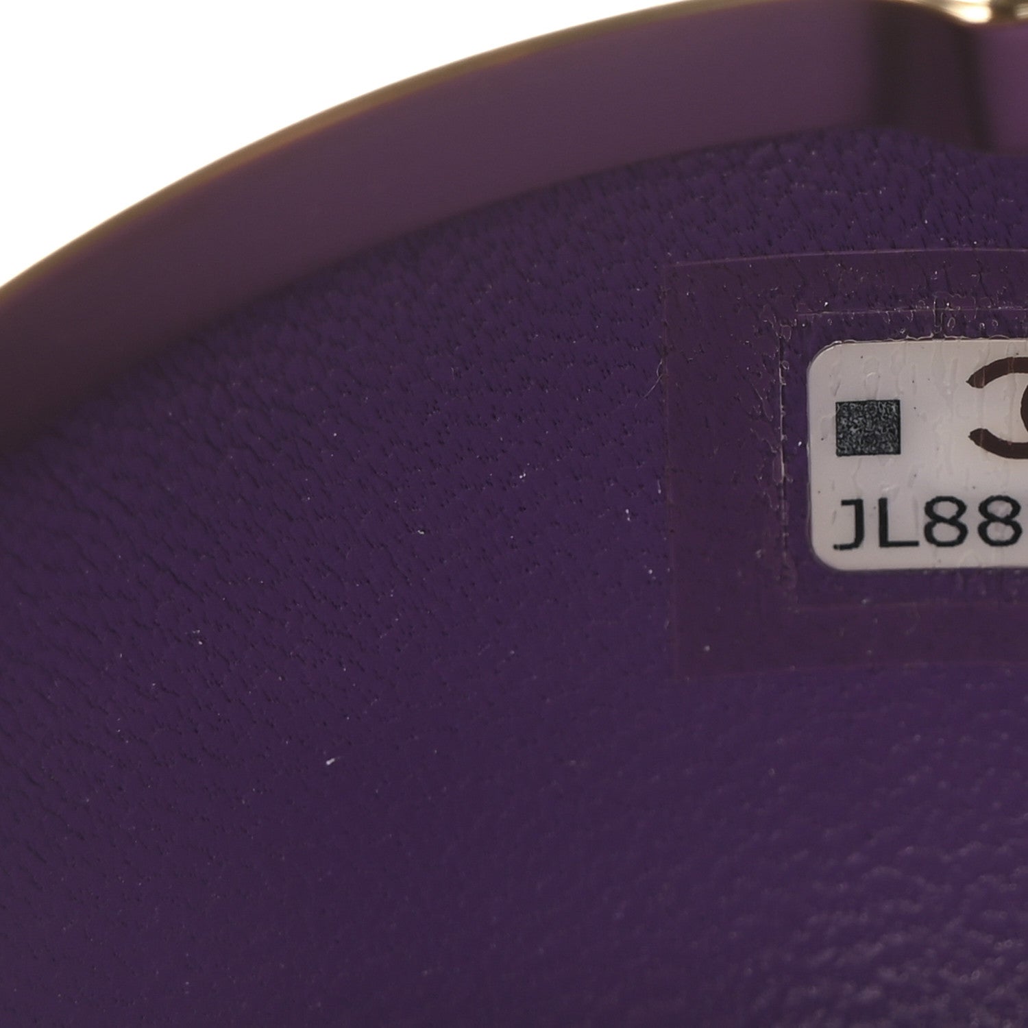 Tweed Minaudiere Round Chain Clutch Purple