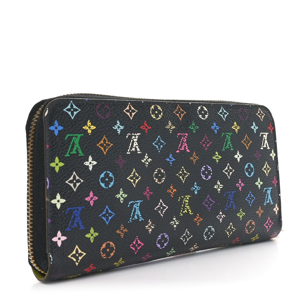 Monogram Multicolor Zippy Wallet Black Pistachio