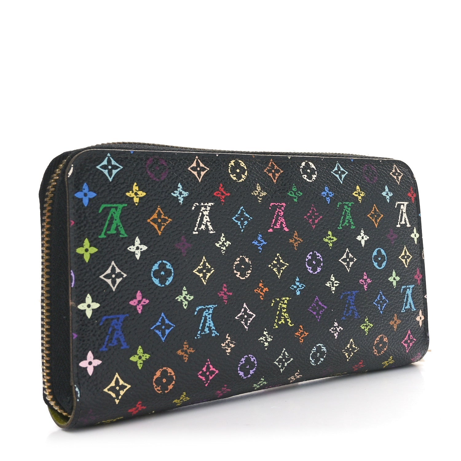 Monogram Multicolor Zippy Wallet Black Pistachio