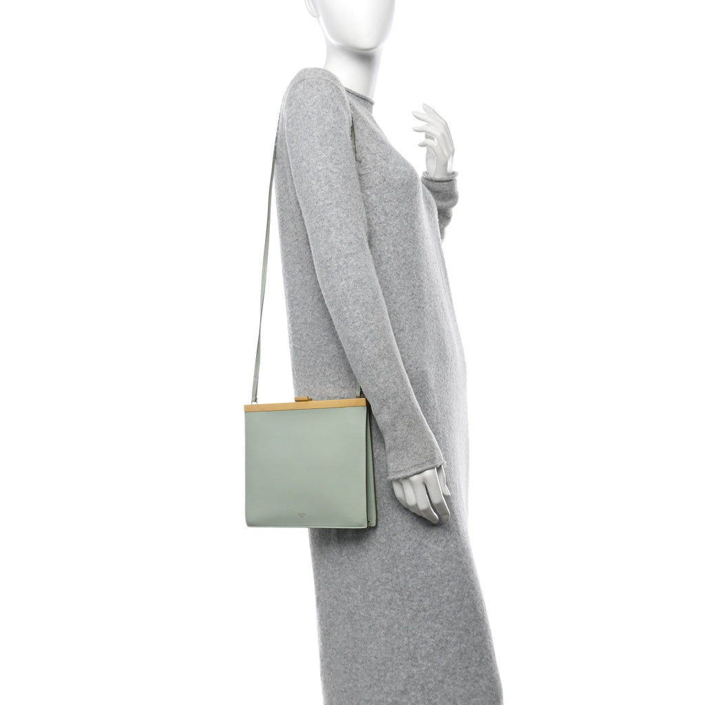 Smooth Calfskin Mini Clasp Bag Jade
