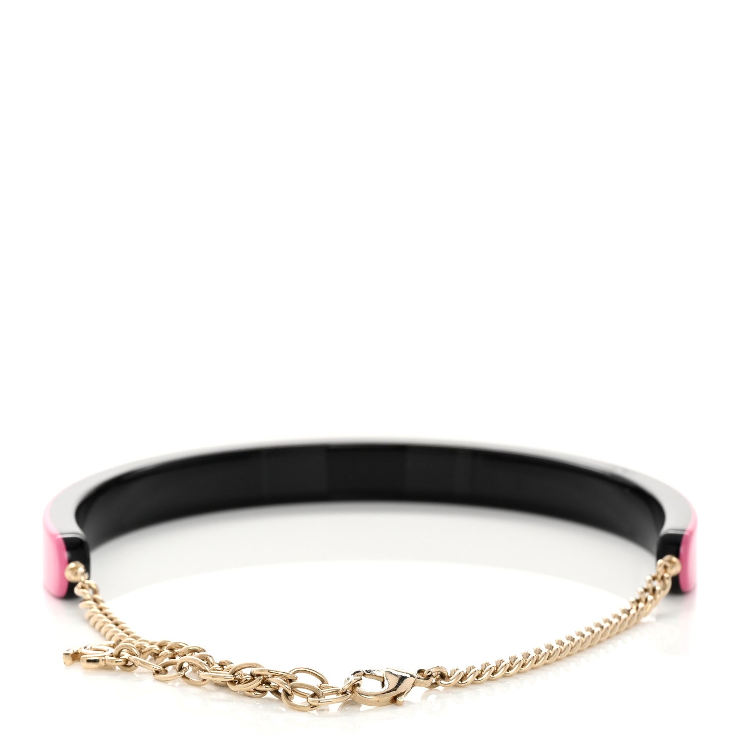 Resin Logo Choker Pink Black