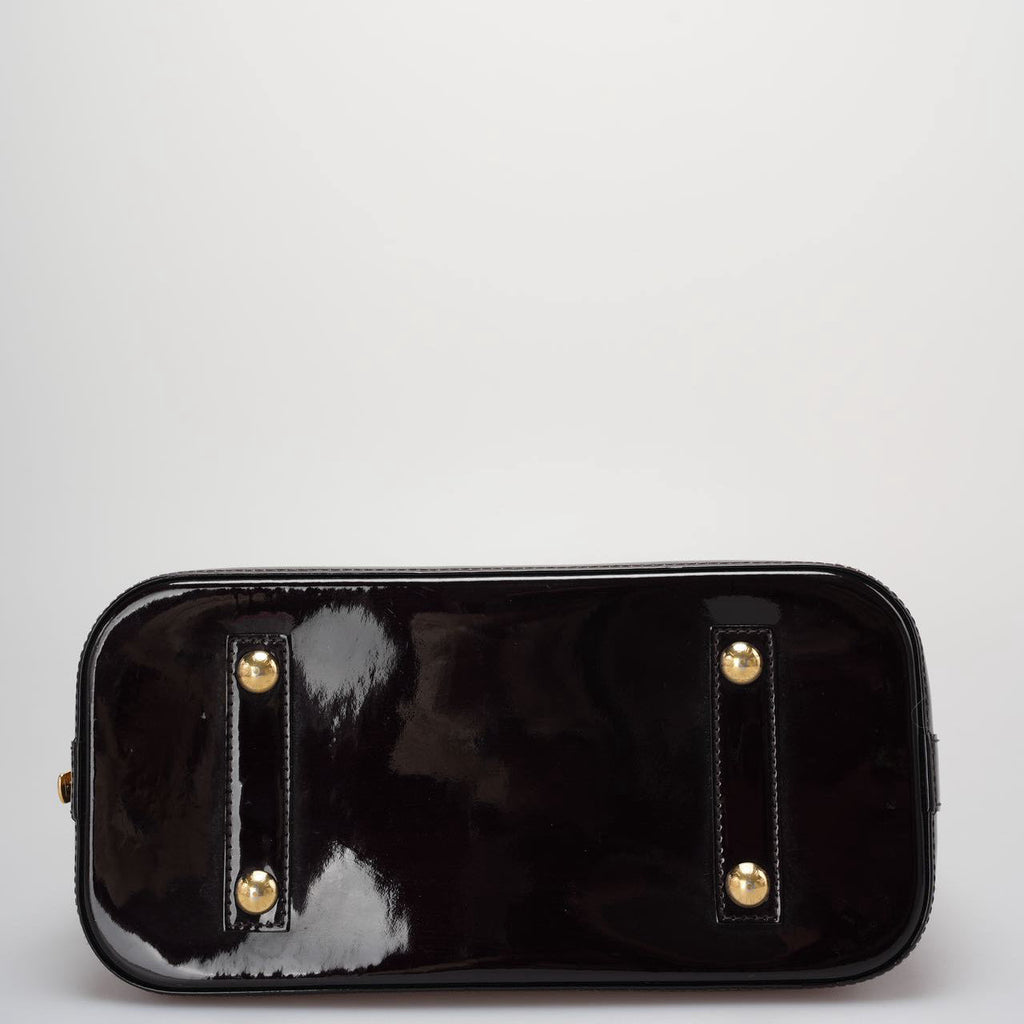 Louis Vuitton Alma PM in Vernis Leather Burgundy Color