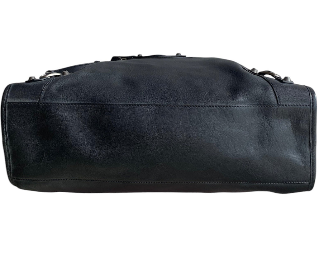 Balenciaga Black Leather City Bag