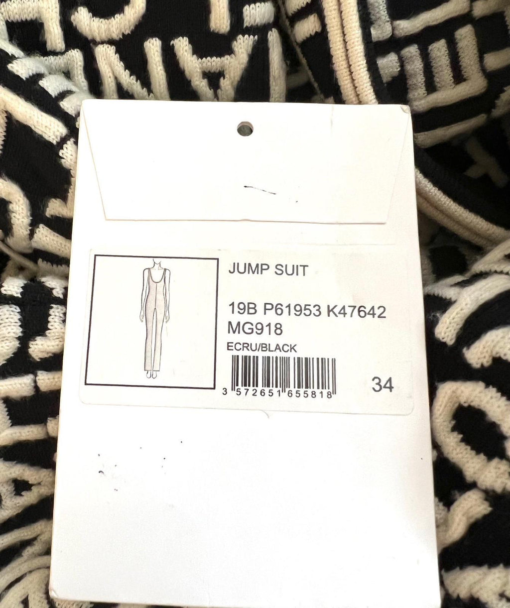 Chanel 2019 ecru/black Ski Jump Suit size 34