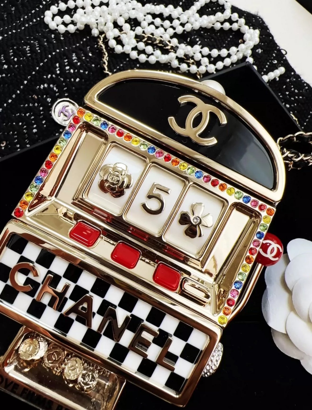 Chanel 23C Monaco Slot Machine Casino Minaudière Evening Clutch Bag