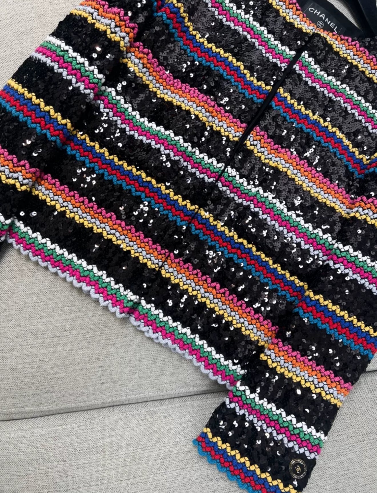 Chanel 22S Black & Multicolor Jacket