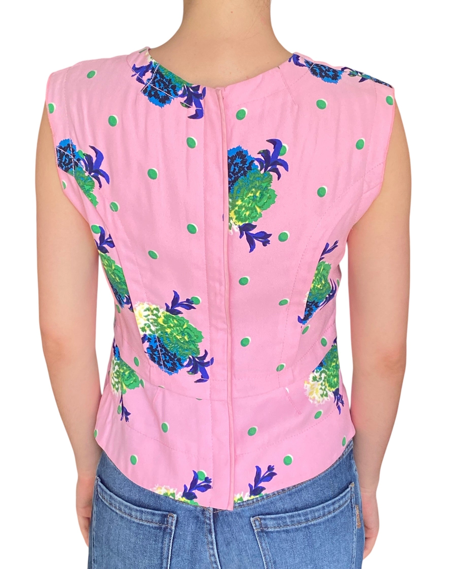 Marc Jacobs Polka Dot Floral Tank - US 4