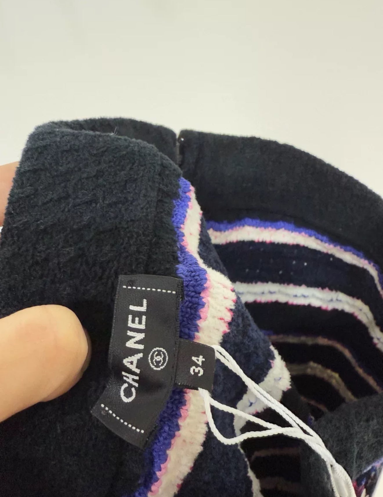 Chanel 24P Pink & Purple knitted Skirt