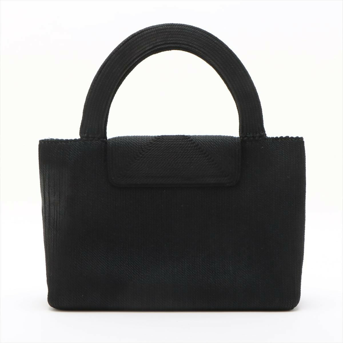 Chanel Vintage Black Caviar Rope-embellished Tote Bag