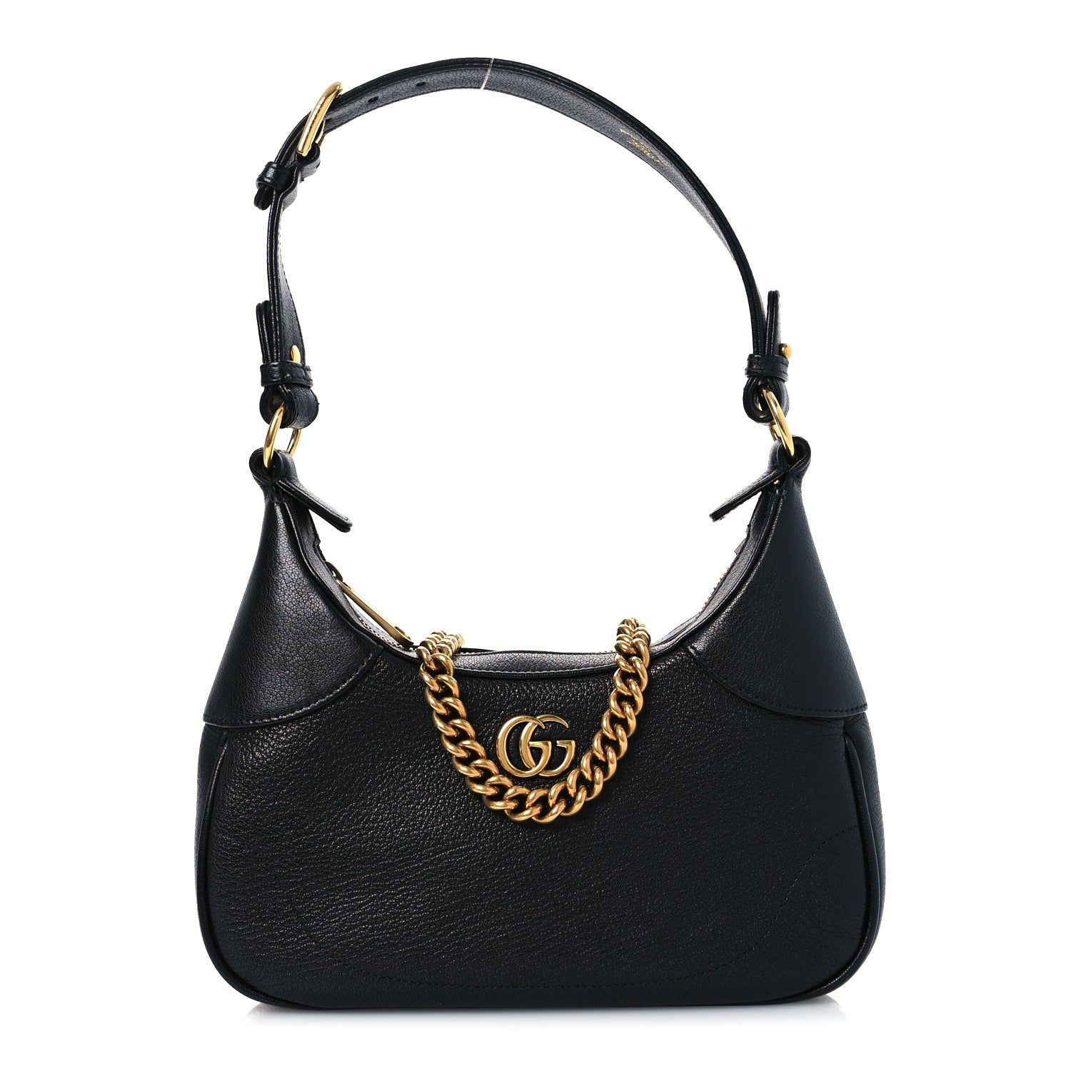 Goatskin Small Aphrodite Shoulder Bag Black