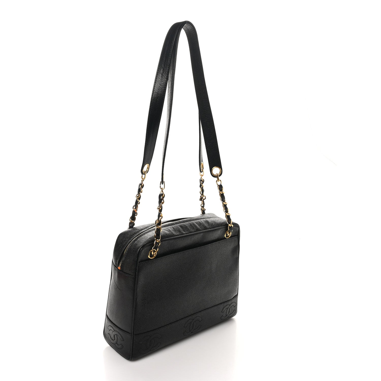 Caviar CC Shoulder Bag Black