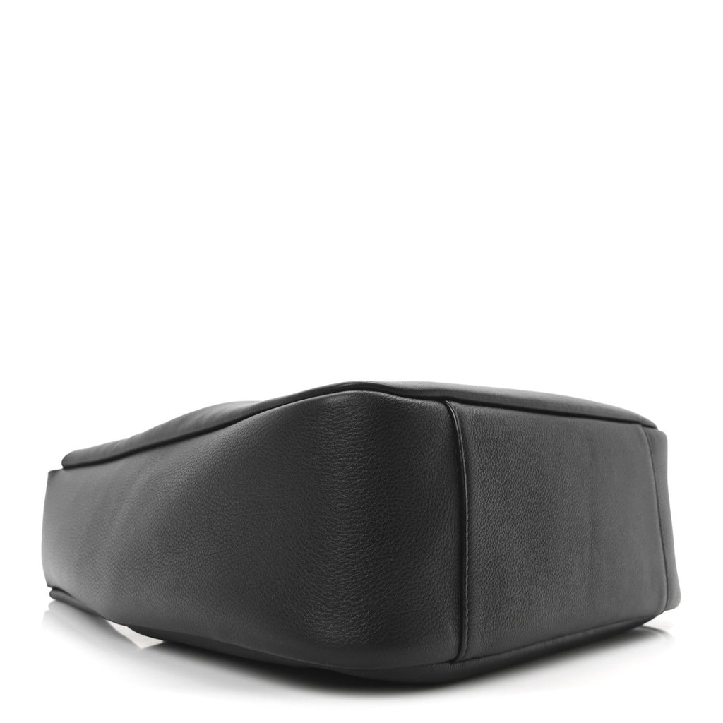 Smooth Calfskin Large Le 5 A 7 Soft Hobo Black