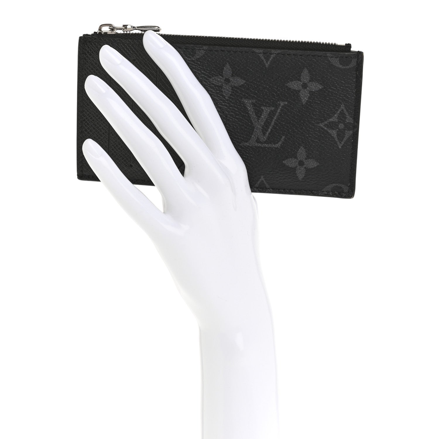 Monogram Eclipse Taiga Coin  Holder Black