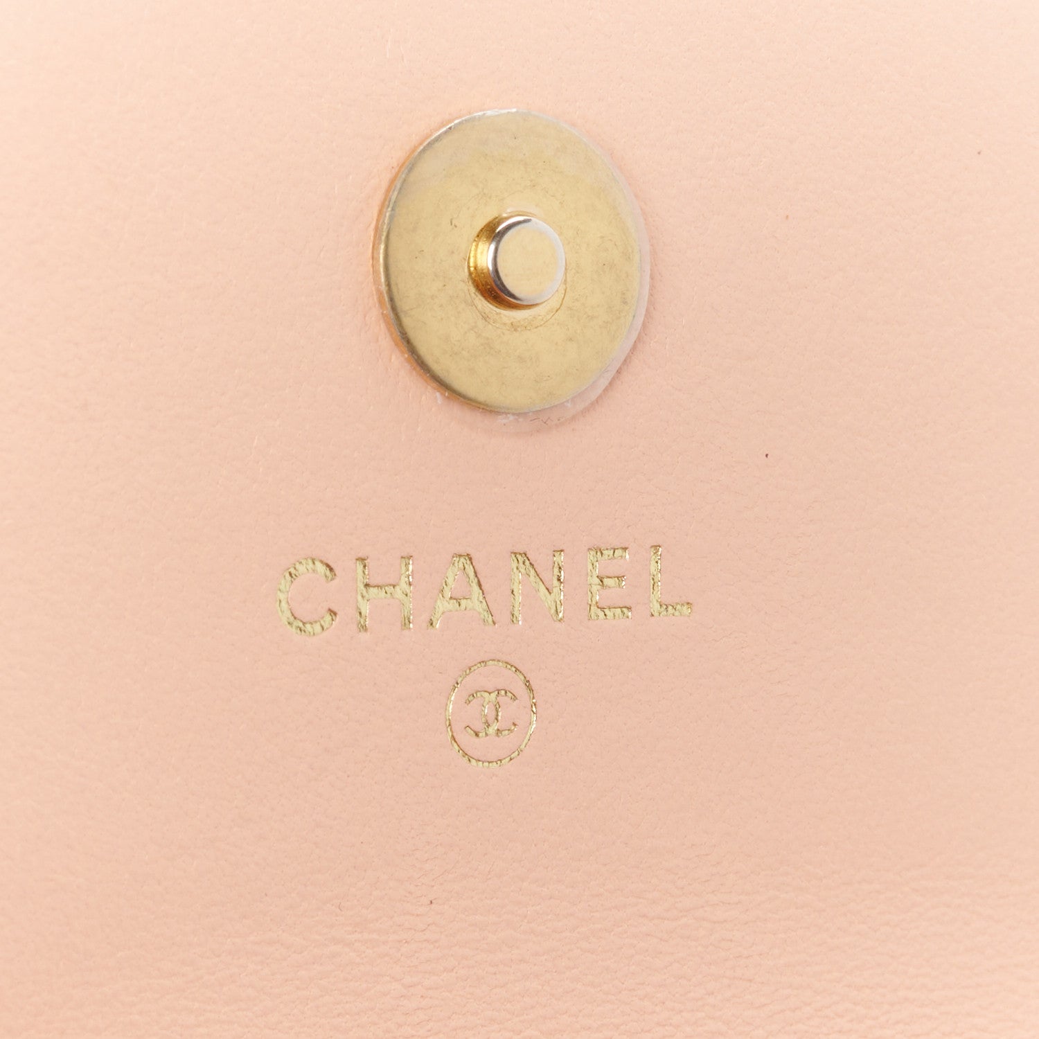 Lambskin Quilted Chanel 19 Clutch With Chain Light Orange