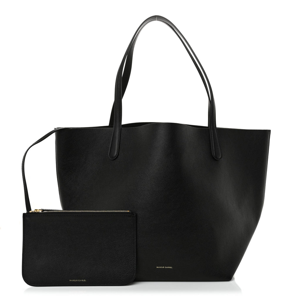 Supple Calfskin Everyday Soft Tote Black