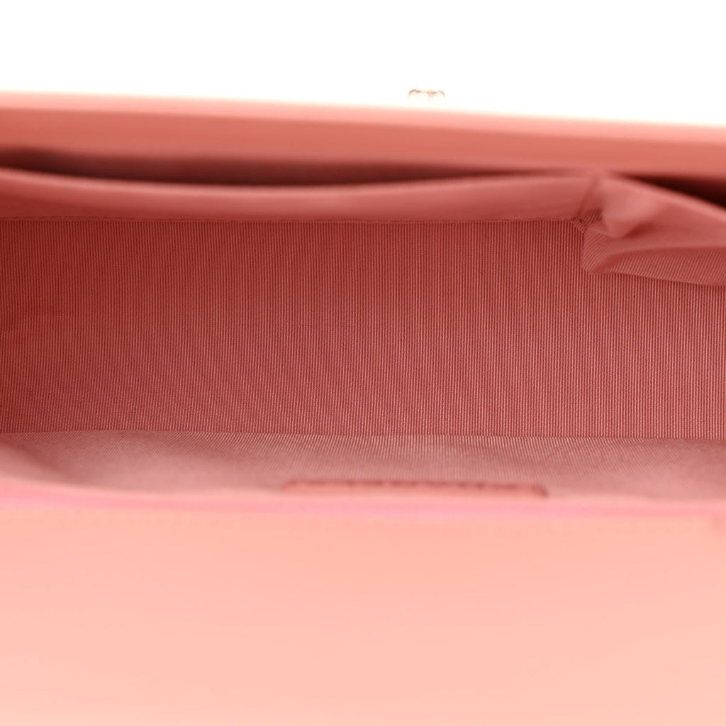 Lambskin Quilted New Medium Boy Flap Light Pink