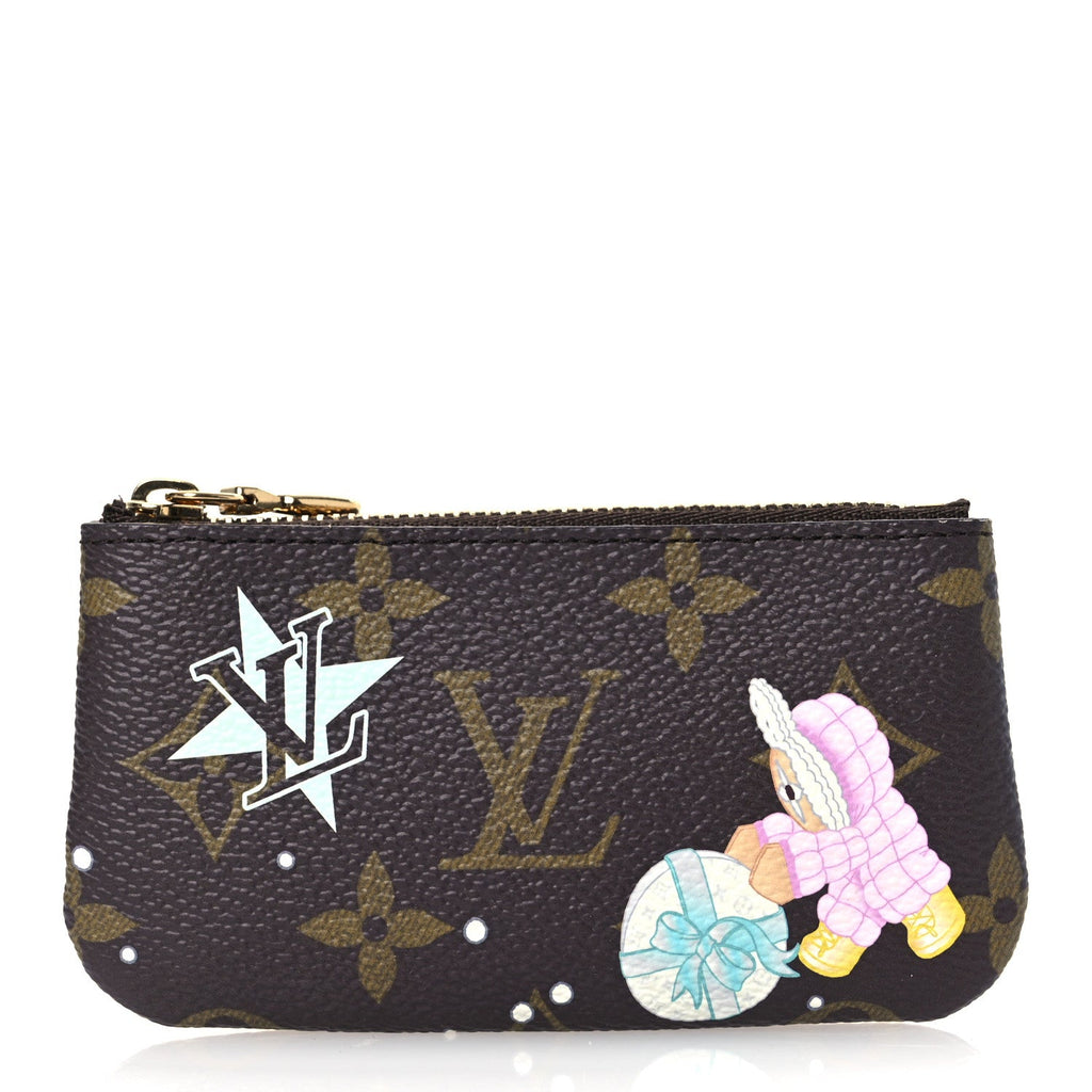 Monogram 2025 Christmas Animation Key Pouch Azur Frost