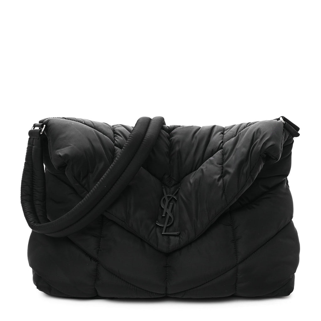 Econyl Nylon Lou Puffer Messenger Black