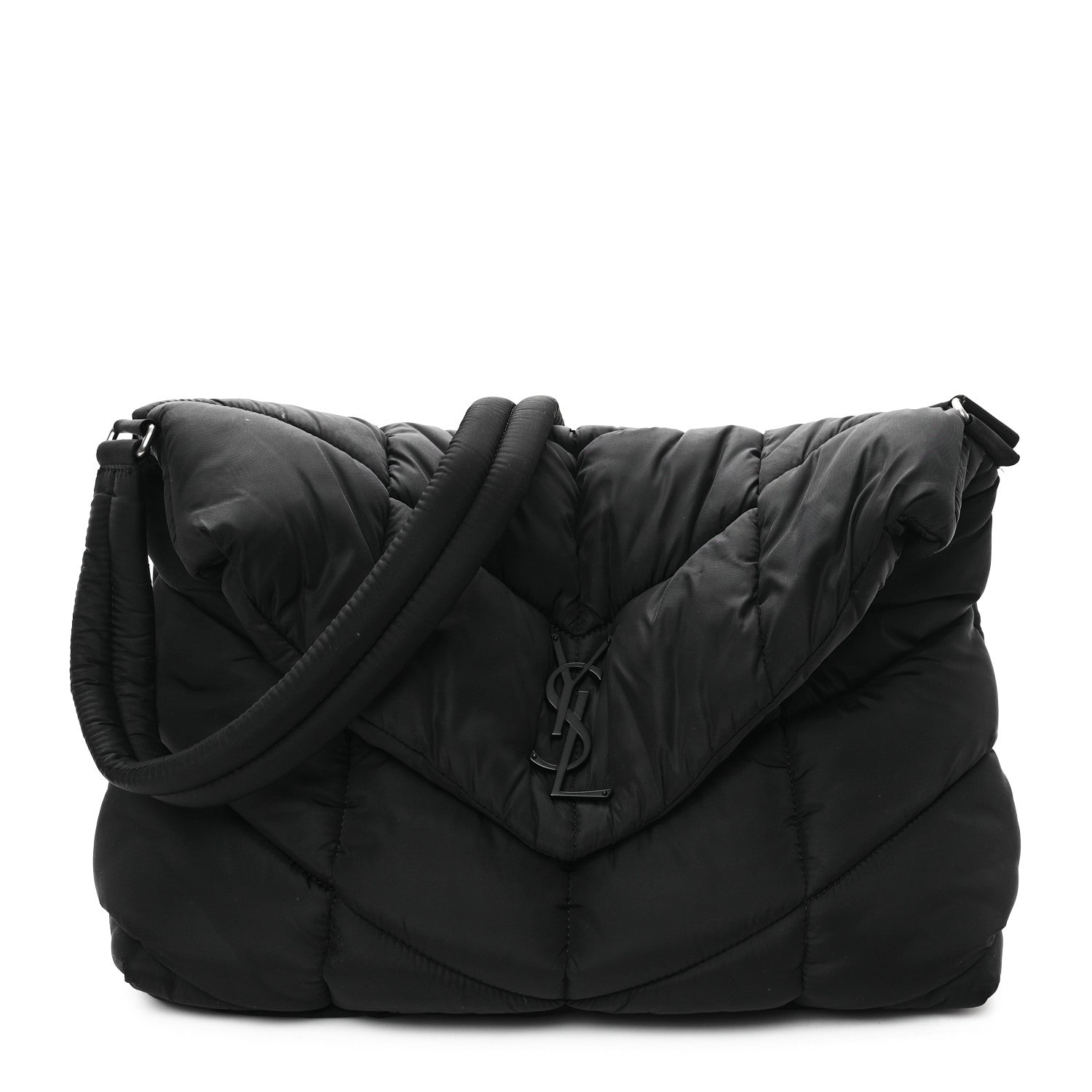 Econyl Nylon Lou Puffer Messenger Black