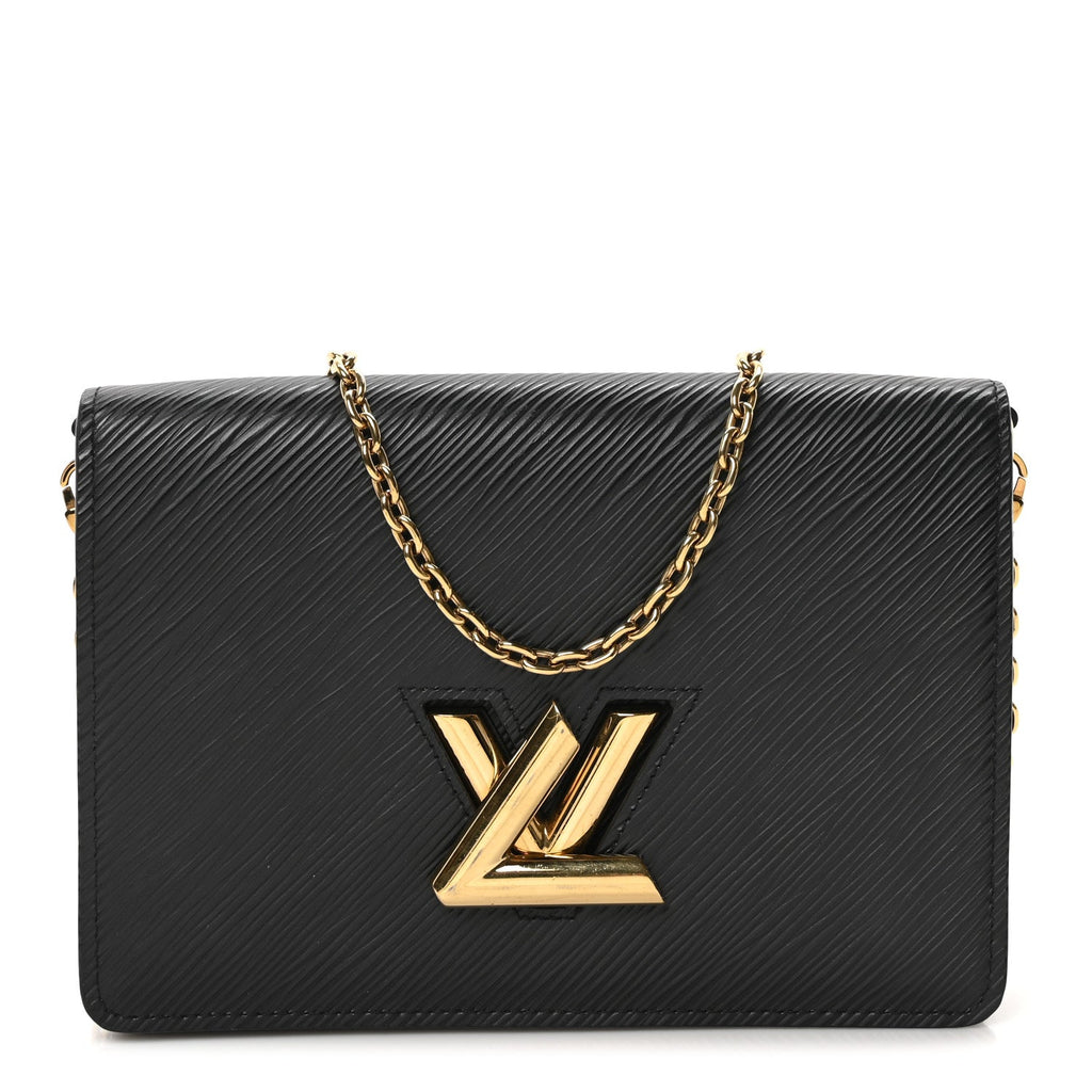 Epi Twist Belt Chain Wallet Black