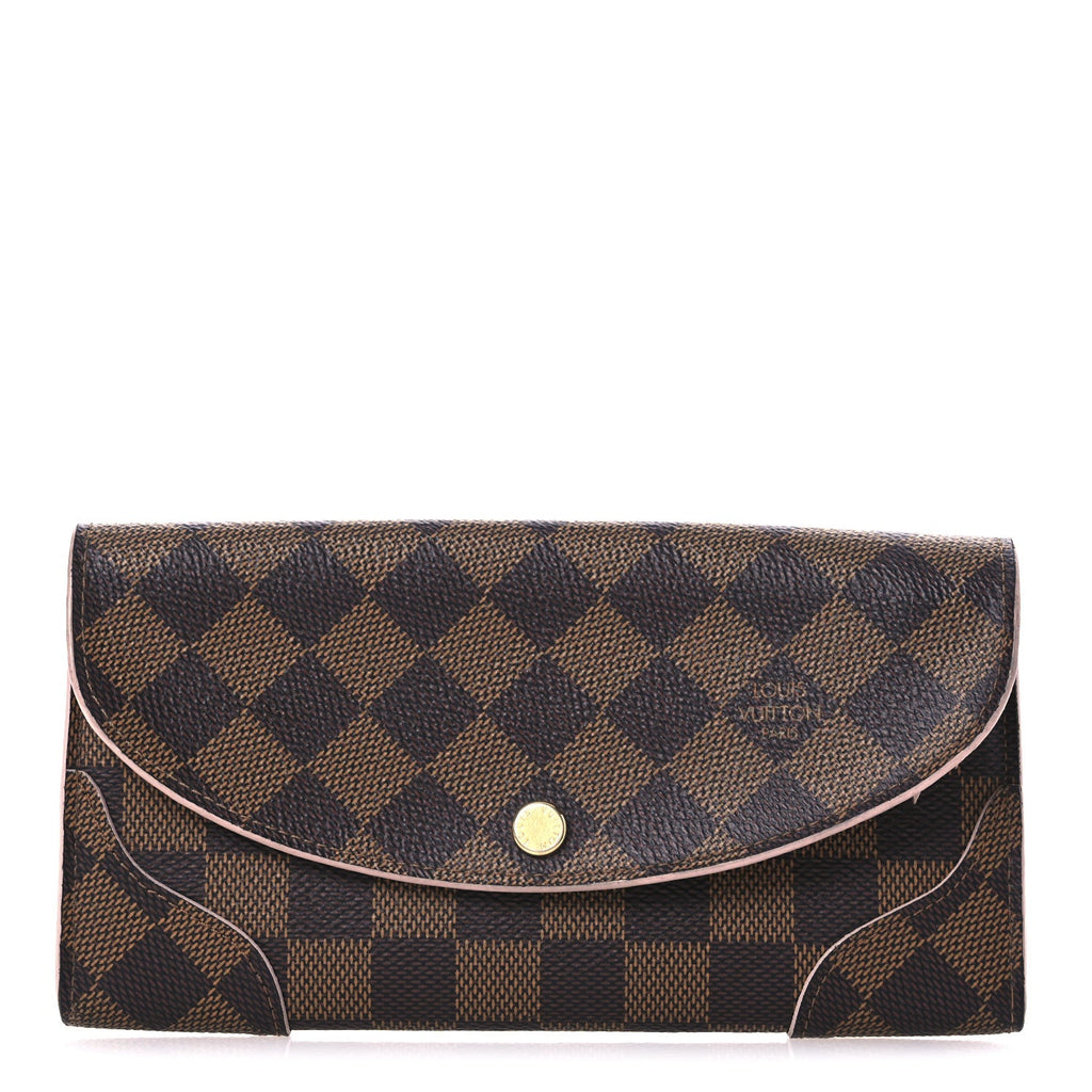 Damier Ebene Caissa Wallet Rose Ballerine