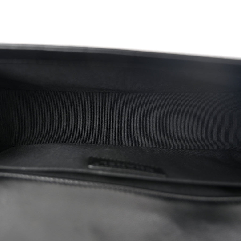 Lambskin Quilted Medium Boy Flap Black