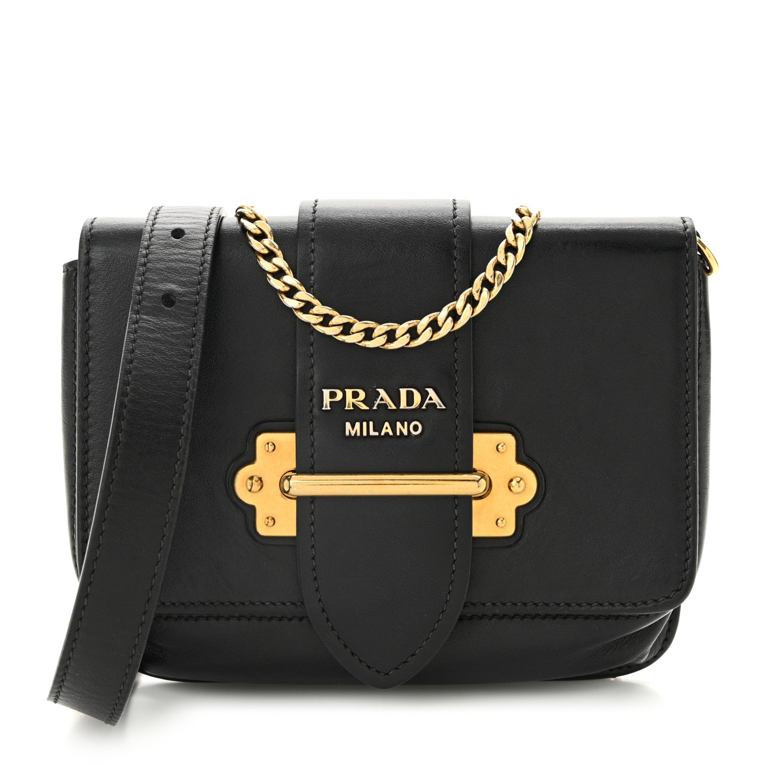 City Calf Cahier Belt Bag Black