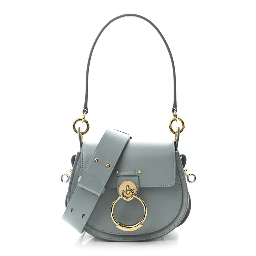 Calfskin Small Tess Bag Faded Blue