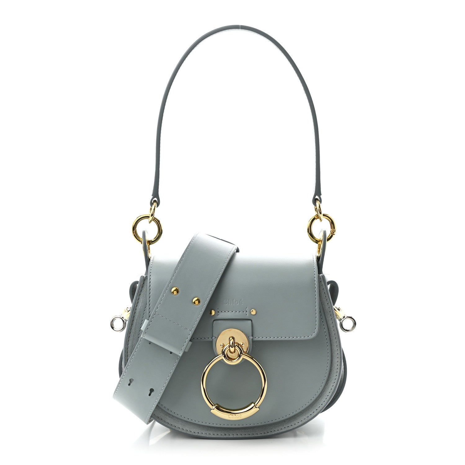 Calfskin Small Tess Bag Faded Blue