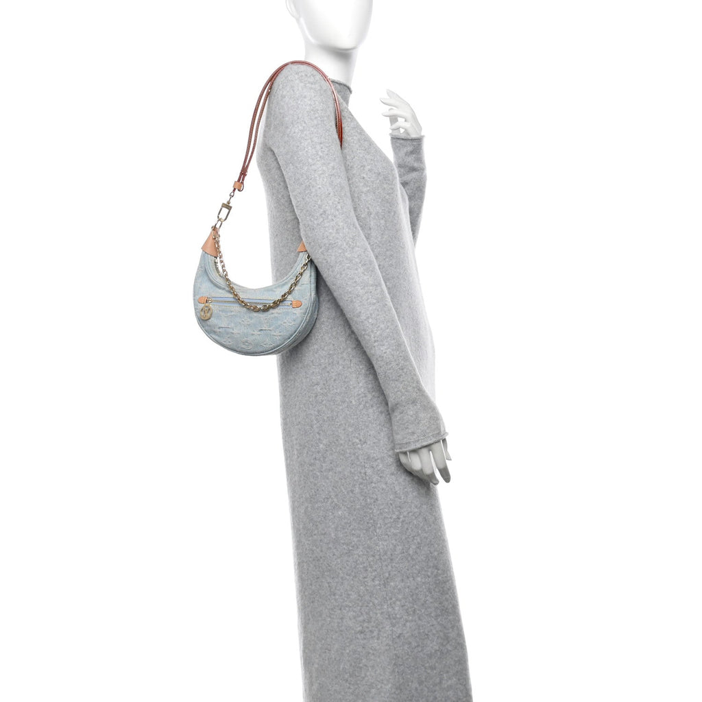 Monogram Denim Loop Sky Denim