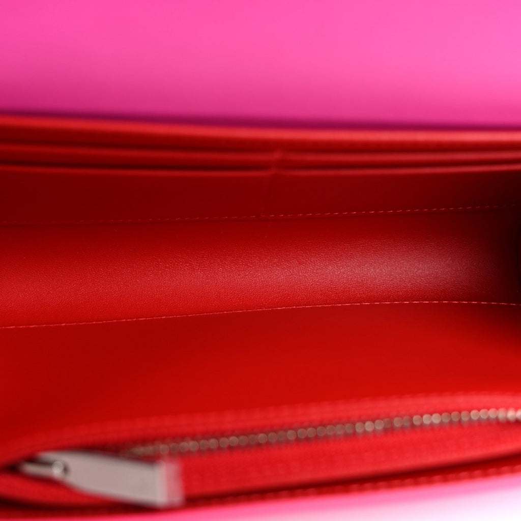 Calfskin Spikes Loubinthesky Paloma Clutch Bolerose