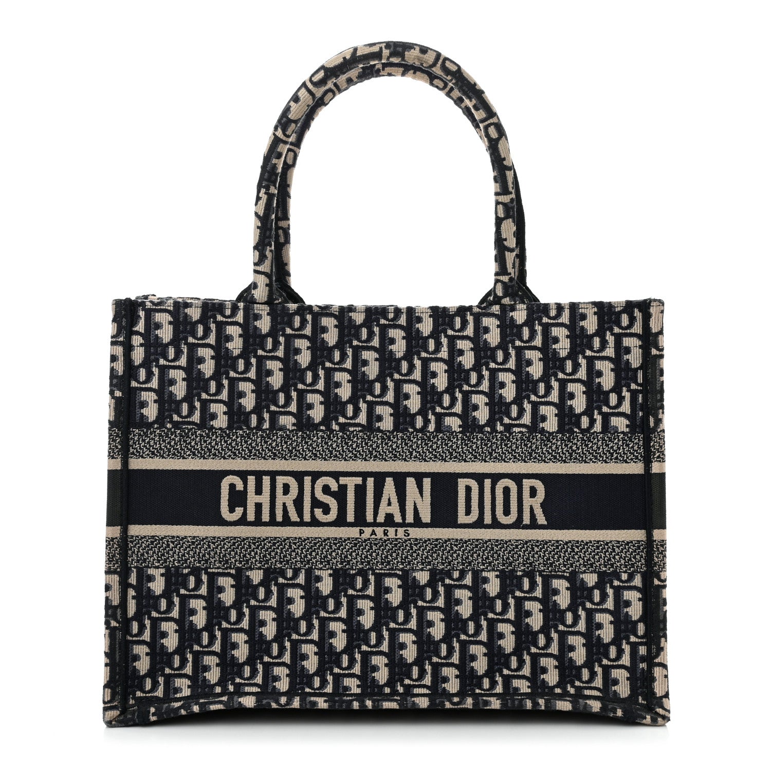 Oblique Medium Book Tote Blue Multicolor