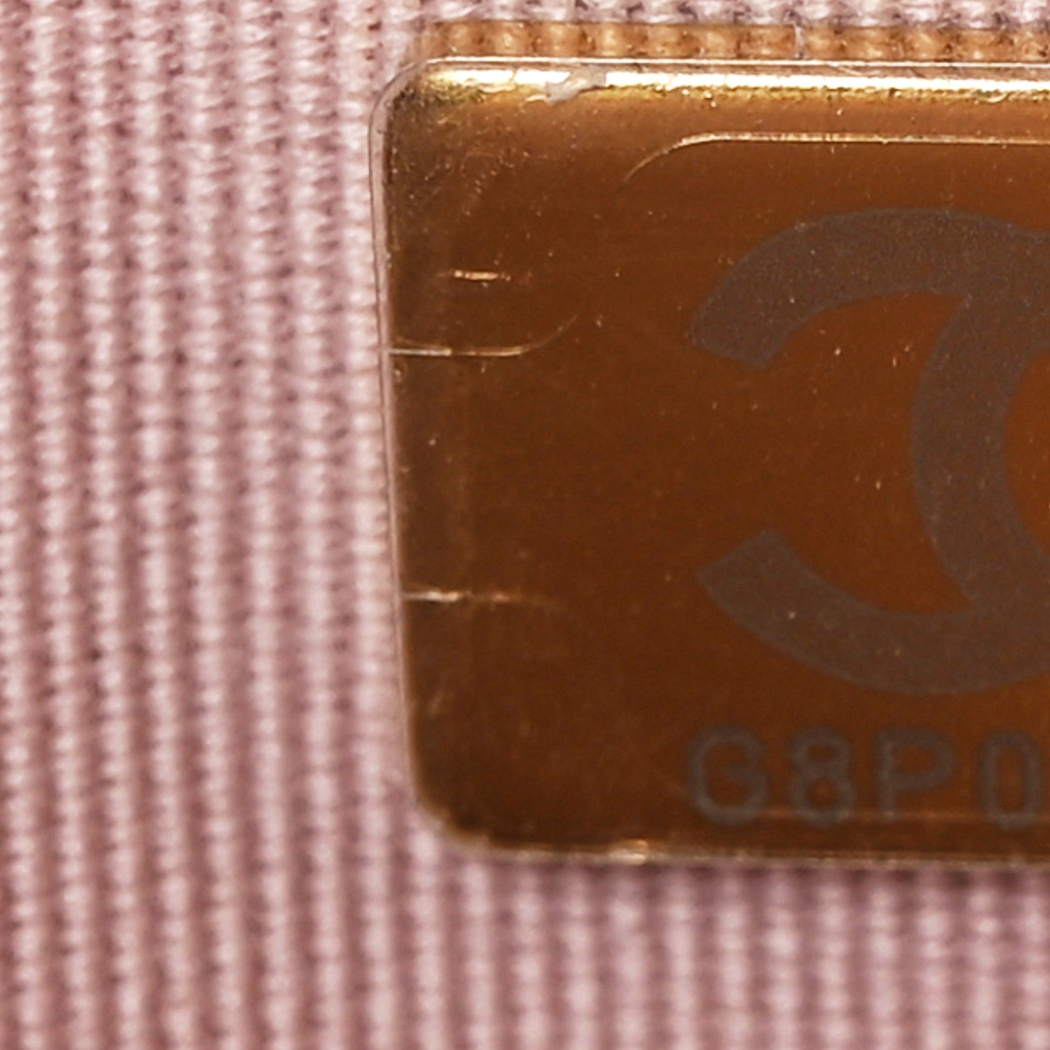 Shiny Lambskin Quilted Golden Links Wallet On Chain WOC Light Pink