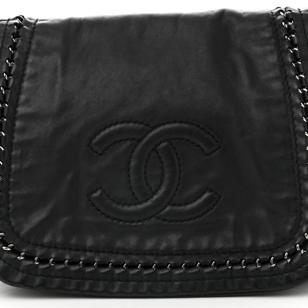 Lambskin Luxe Ligne Flap Black