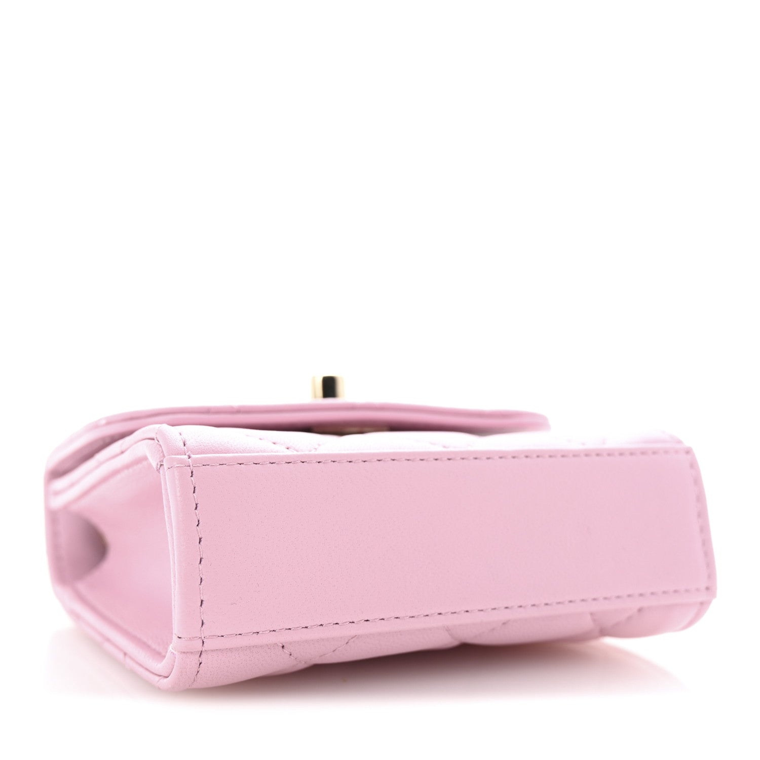 Lambskin Quilted Mini Trendy CC Clutch With Chain Pink