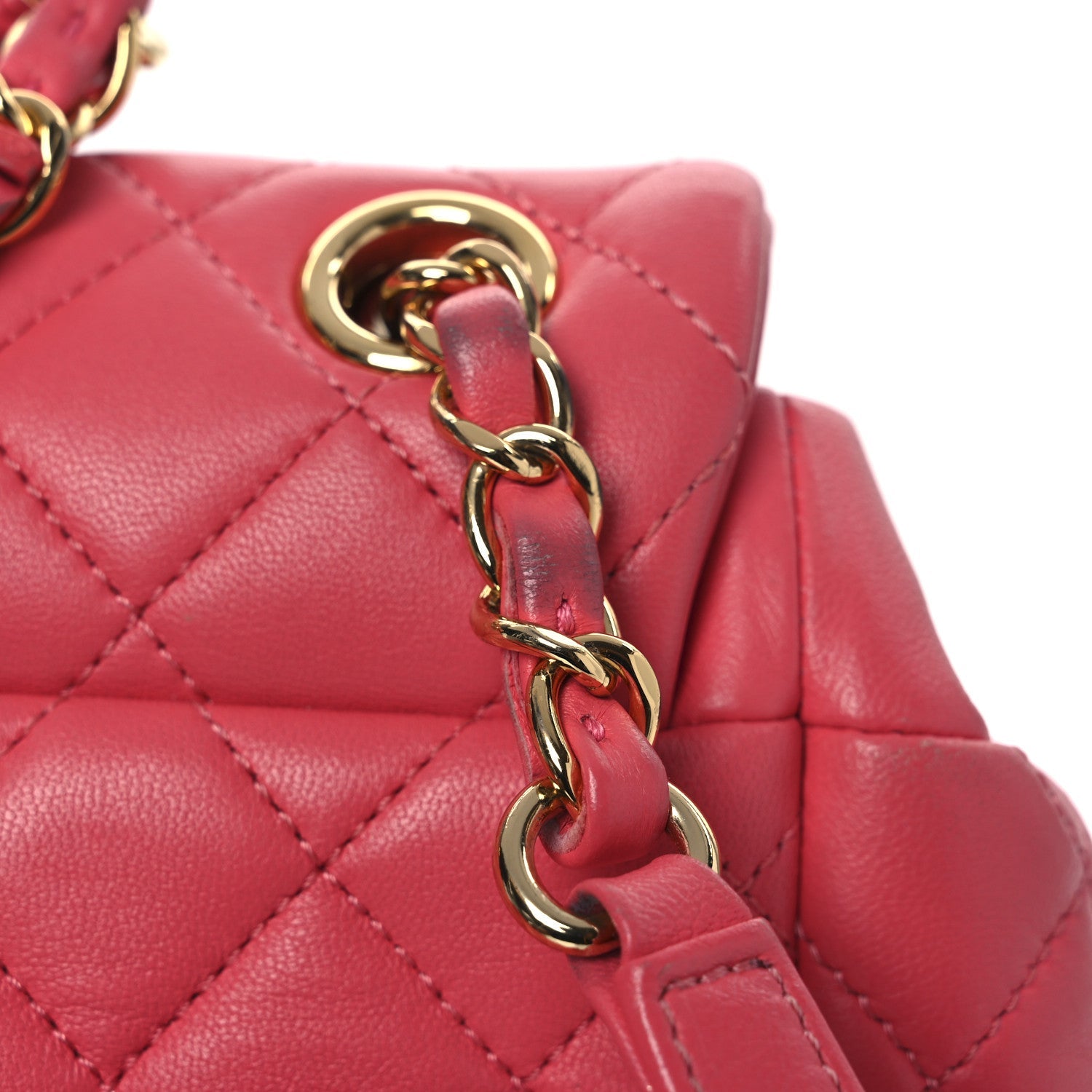 Lambskin Quilted Mini Urban Spirit Backpack Pink