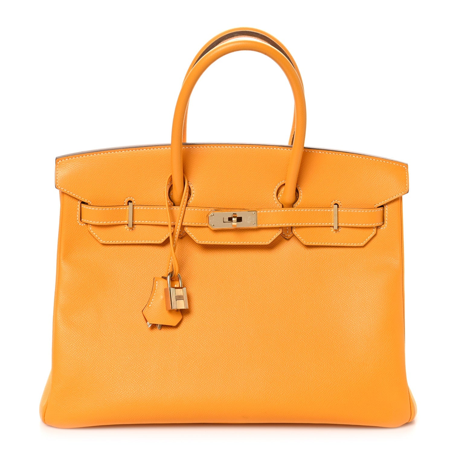 Epsom Candy Birkin 35 Jaune D'Or Feu