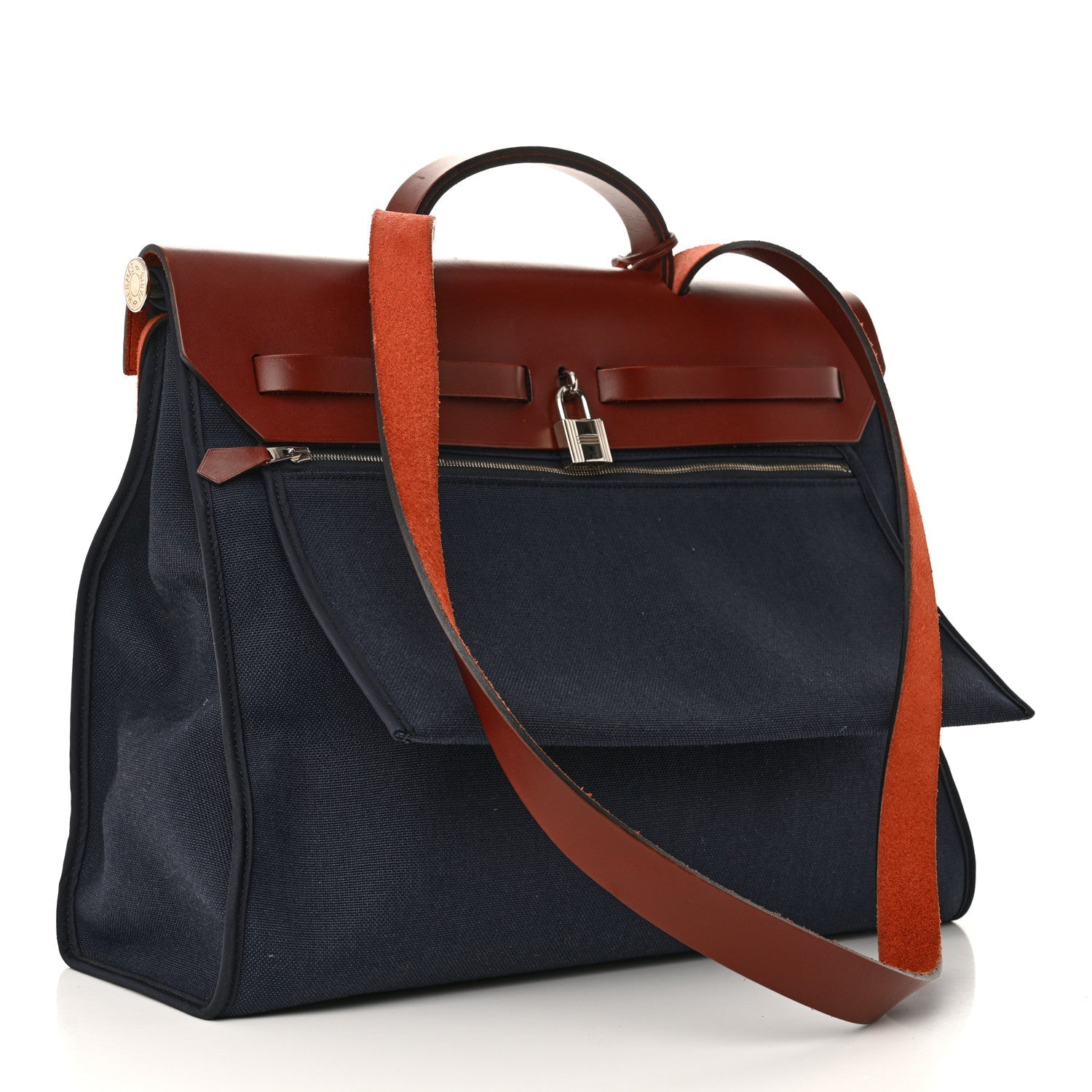 Toile Vache Hunter Herbag Zip 39 MM Bleu Marine Rouge H