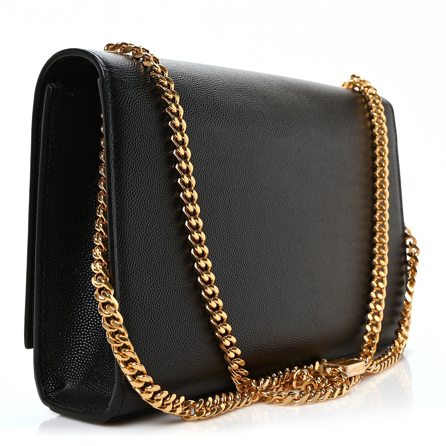 Grain De Poudre Medium Classic Monogram Kate Satchel Black