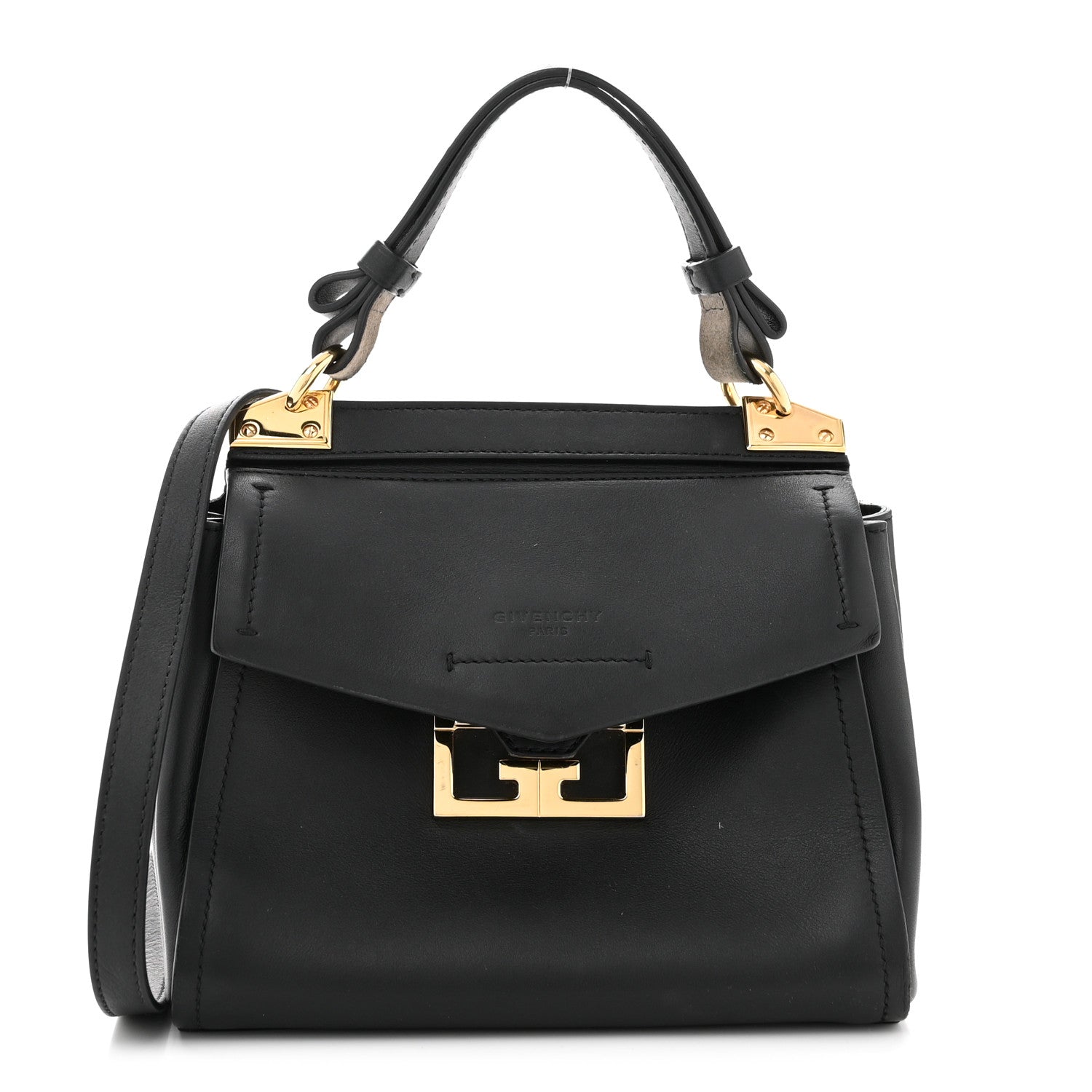 Calfskin Small Mystic Shoulder Bag Black