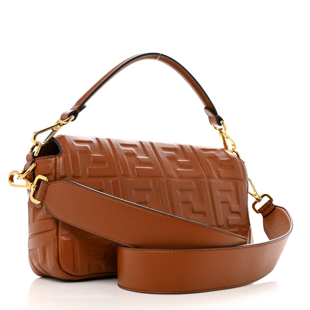 Nappa FF 1974 Embossed Baguette Coloniale