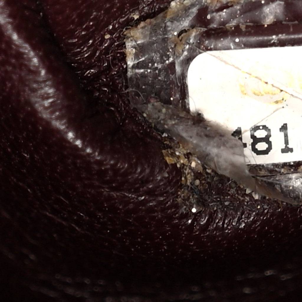 Rabbit Fur Quilted Pattern Shopping Tote Burgundy
