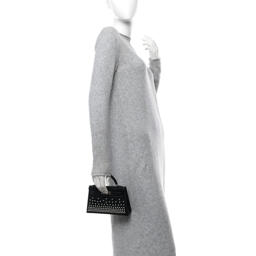 Box Studded Clouté Mini Kelly Sellier 20 Black